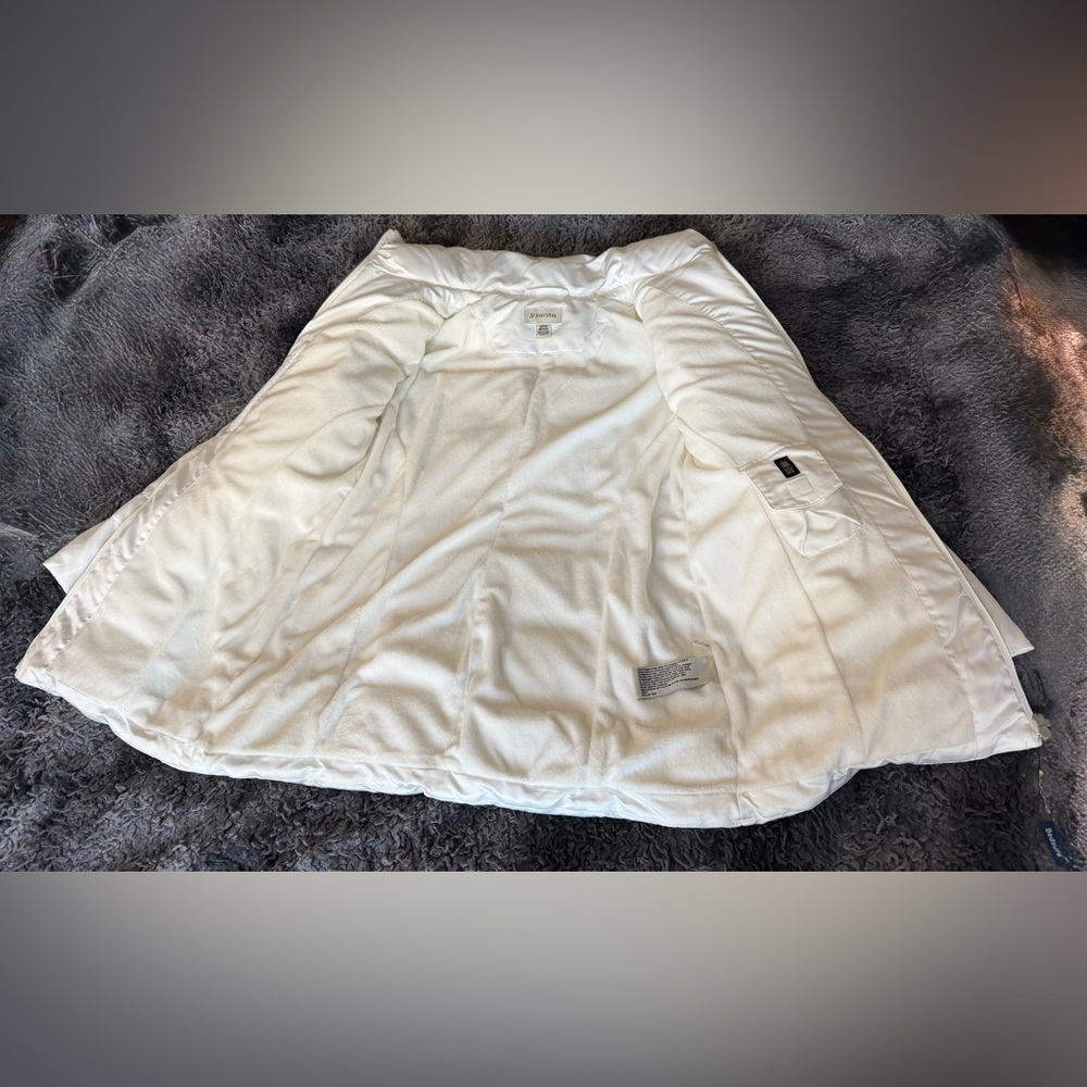 St. John's Bay White Quilted Packable Puffer Coat - Picture 2 of 4